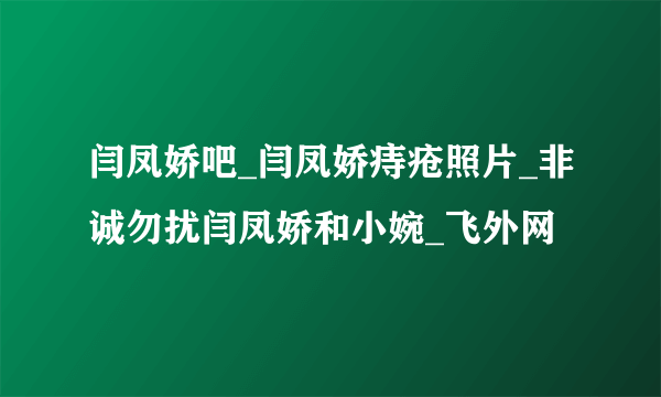 闫凤娇吧_闫凤娇痔疮照片_非诚勿扰闫凤娇和小婉_飞外网