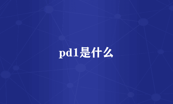 pd1是什么