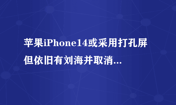 苹果iPhone14或采用打孔屏但依旧有刘海并取消mini款