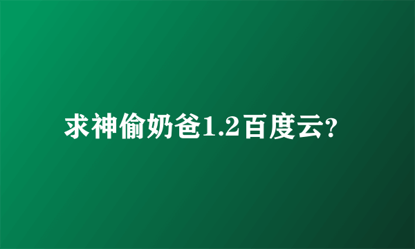 求神偷奶爸1.2百度云？