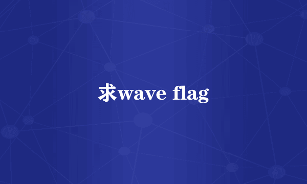 求wave flag