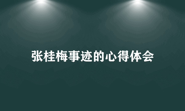 张桂梅事迹的心得体会