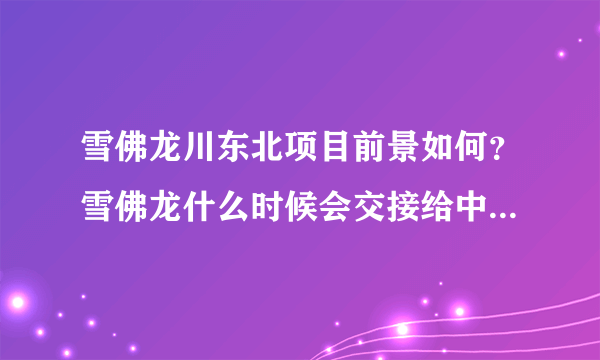 雪佛龙川东北项目前景如何？雪佛龙什么时候会交接给中石油，到时候在雪佛龙方工作的人是不是就没岗位了？