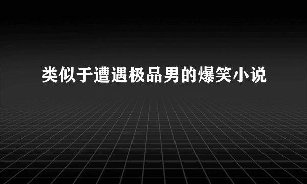 类似于遭遇极品男的爆笑小说