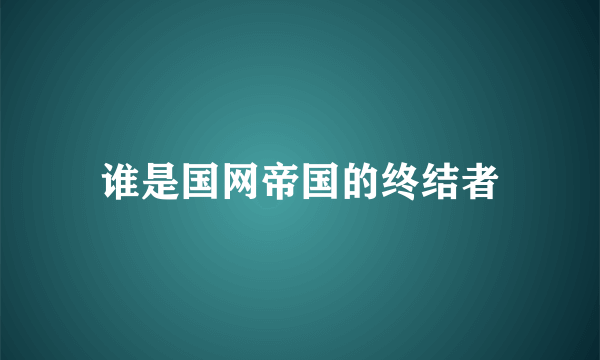 谁是国网帝国的终结者