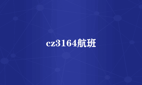 cz3164航班