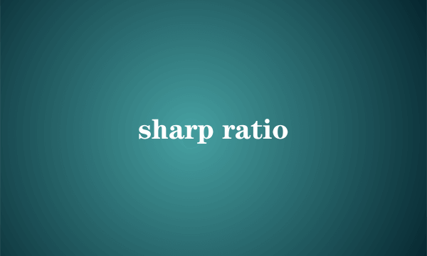 sharp ratio