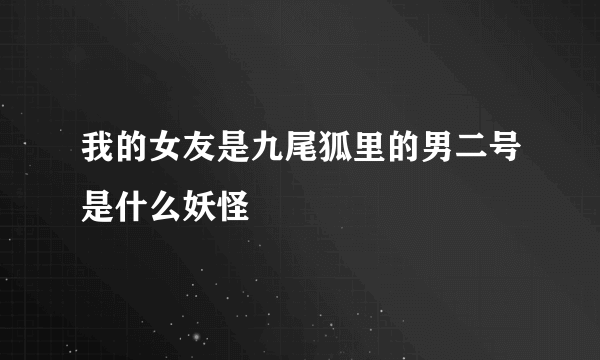 我的女友是九尾狐里的男二号是什么妖怪