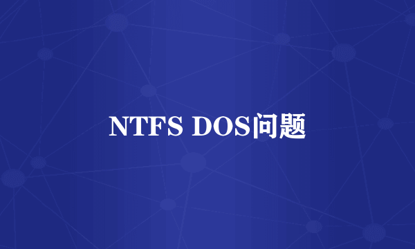 NTFS DOS问题