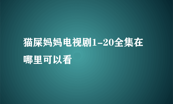 猫屎妈妈电视剧1-20全集在哪里可以看