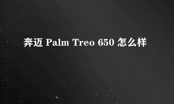 奔迈 Palm Treo 650 怎么样