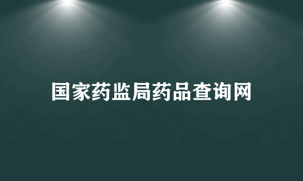 国家药监局药品查询网