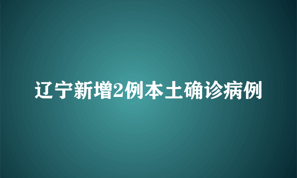 辽宁新增2例本土确诊病例