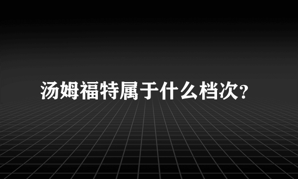 汤姆福特属于什么档次？