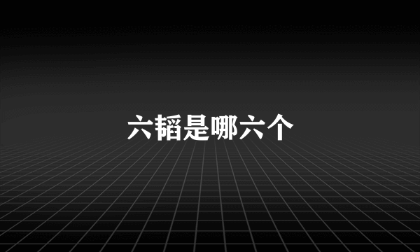 六韬是哪六个