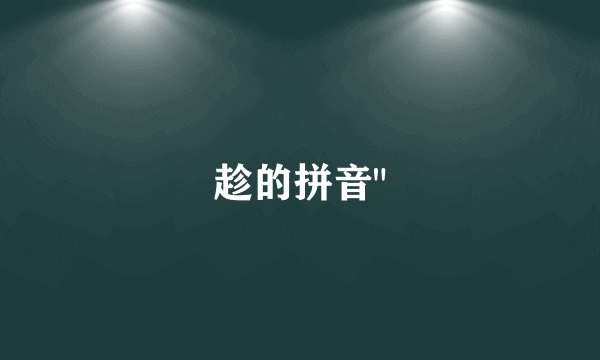 趁的拼音