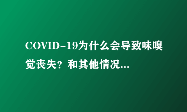 COVID-19为什么会导致味嗅觉丧失？和其他情况有何不同？