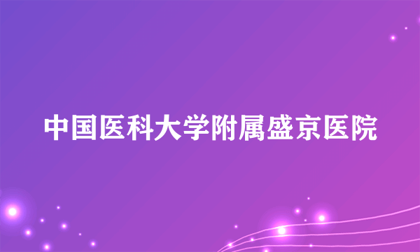 中国医科大学附属盛京医院