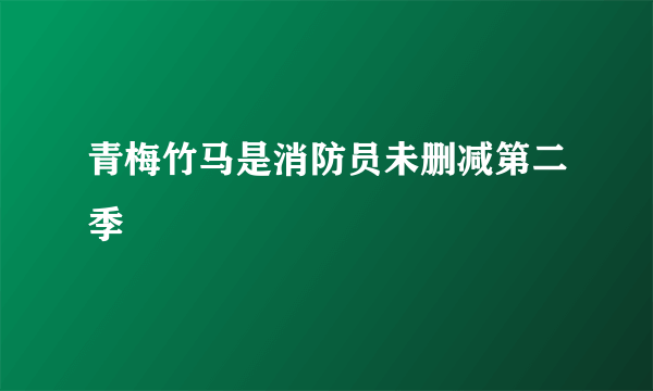 青梅竹马是消防员未删减第二季