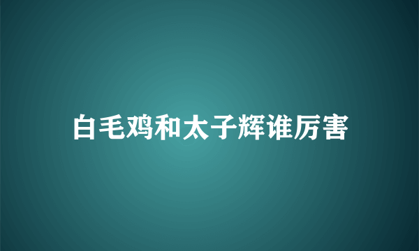 白毛鸡和太子辉谁厉害