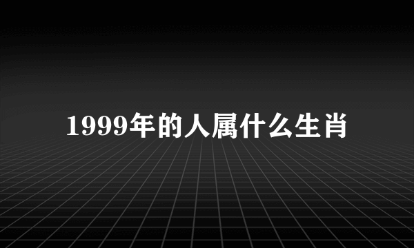 1999年的人属什么生肖