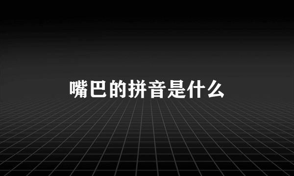 嘴巴的拼音是什么