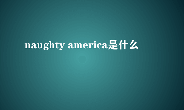 naughty america是什么