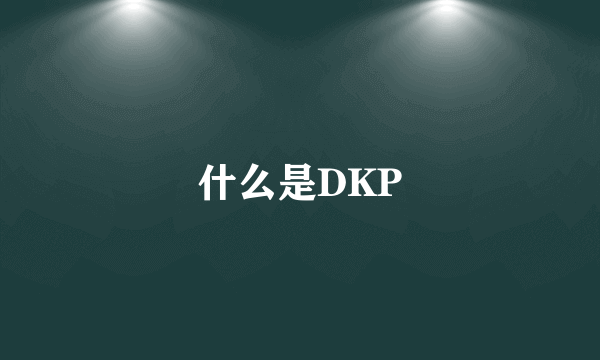 什么是DKP