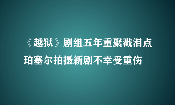 《越狱》剧组五年重聚戳泪点珀塞尔拍摄新剧不幸受重伤