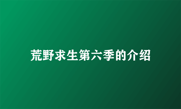 荒野求生第六季的介绍