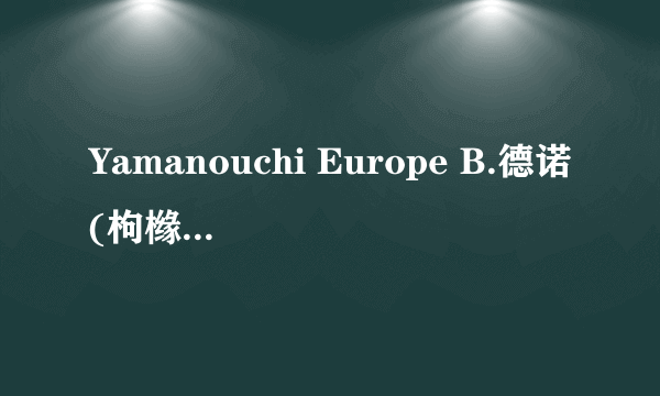 Yamanouchi Europe B.德诺(枸橼酸铋钾片)