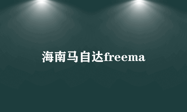 海南马自达freema