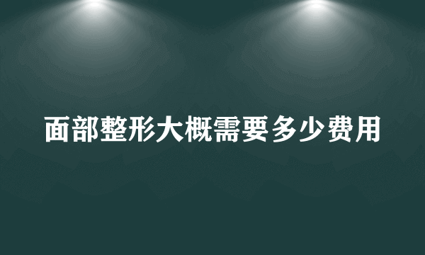 面部整形大概需要多少费用