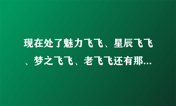 现在处了魅力飞飞、星辰飞飞、梦之飞飞、老飞飞还有那些稳定的啊？