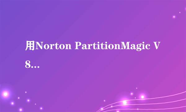 用Norton PartitionMagic V8.05不小心把D盘弄没了