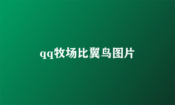 qq牧场比翼鸟图片