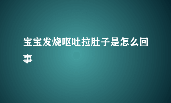 宝宝发烧呕吐拉肚子是怎么回事