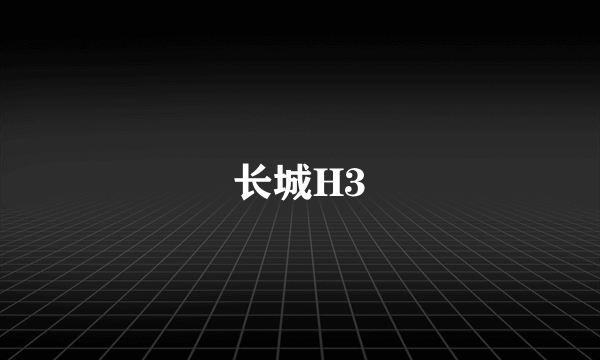 长城H3