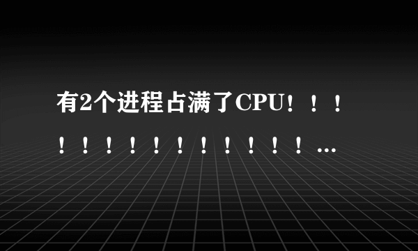 有2个进程占满了CPU！！！！！！！！！！！！！！！！！！！！！！