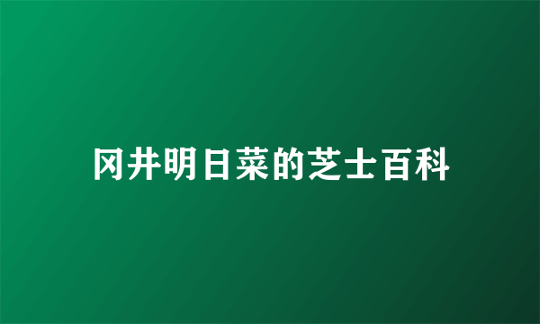 冈井明日菜的芝士百科