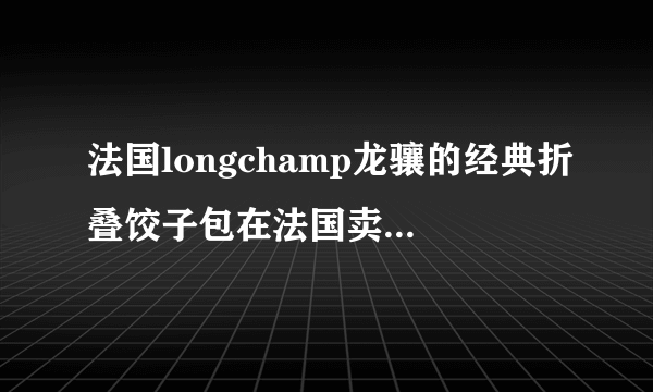 法国longchamp龙骧的经典折叠饺子包在法国卖多少钱？折合人民币大约多少钱？