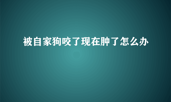 被自家狗咬了现在肿了怎么办