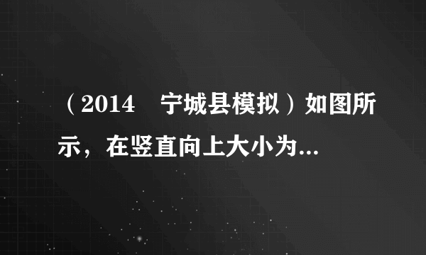 （2014•宁城县模拟）如图所示，在竖直向上大小为10N的力F的作用下，重物A沿竖直方向匀速上升．已知重物A上升速度为0