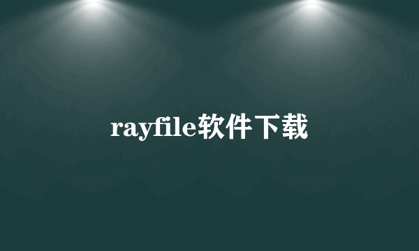 rayfile软件下载