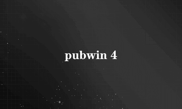 pubwin 4